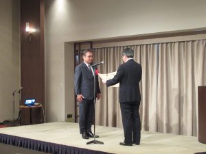 総務大臣表彰町長受領